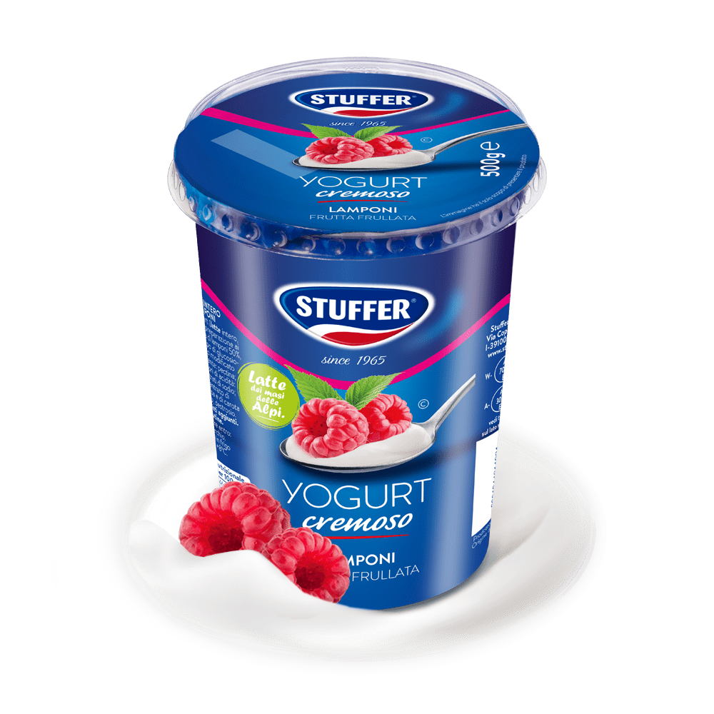 YOGURT CREMOSO 500g LAMPONE - Stuffer