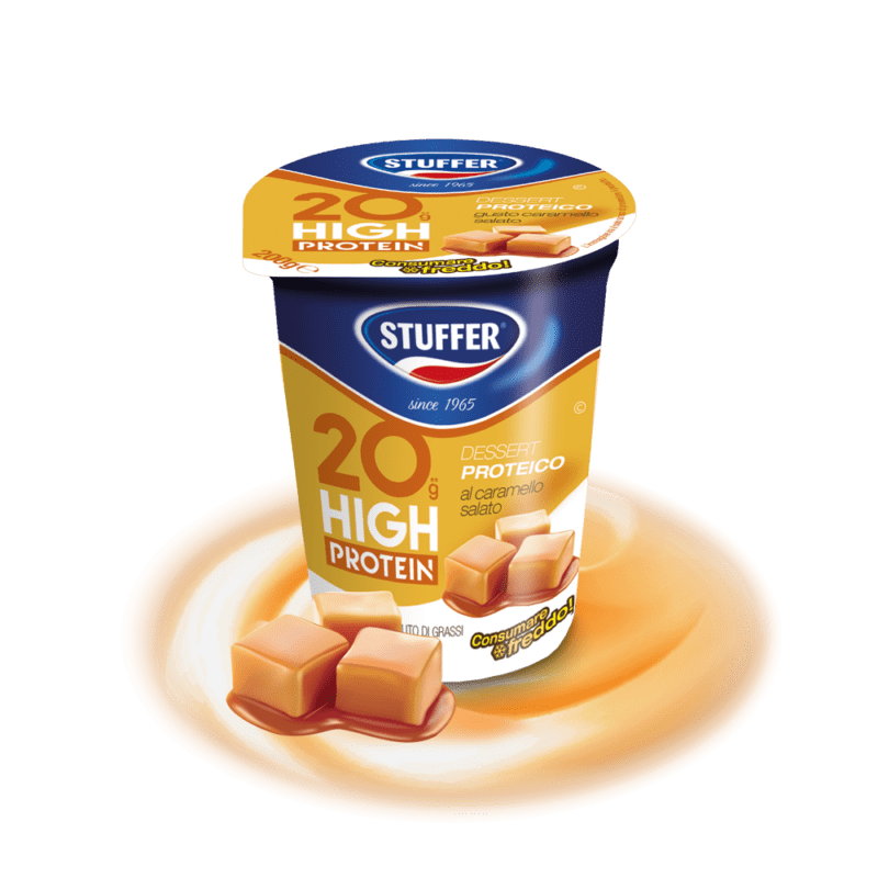 DESSERT PROTEICO HIGH PROTEIN 200g CARAMELLO SALATO Stuffer