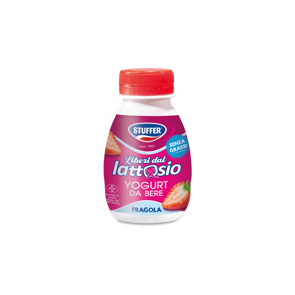 LIBERI DAL LATTOSIO YOGURT MAGRO DA BERE 200g FRAGOLA - Stuffer