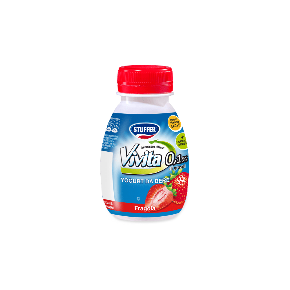 VIVITA YOGURT DA BERE MAGRO 200g FRAGOLA - Stuffer